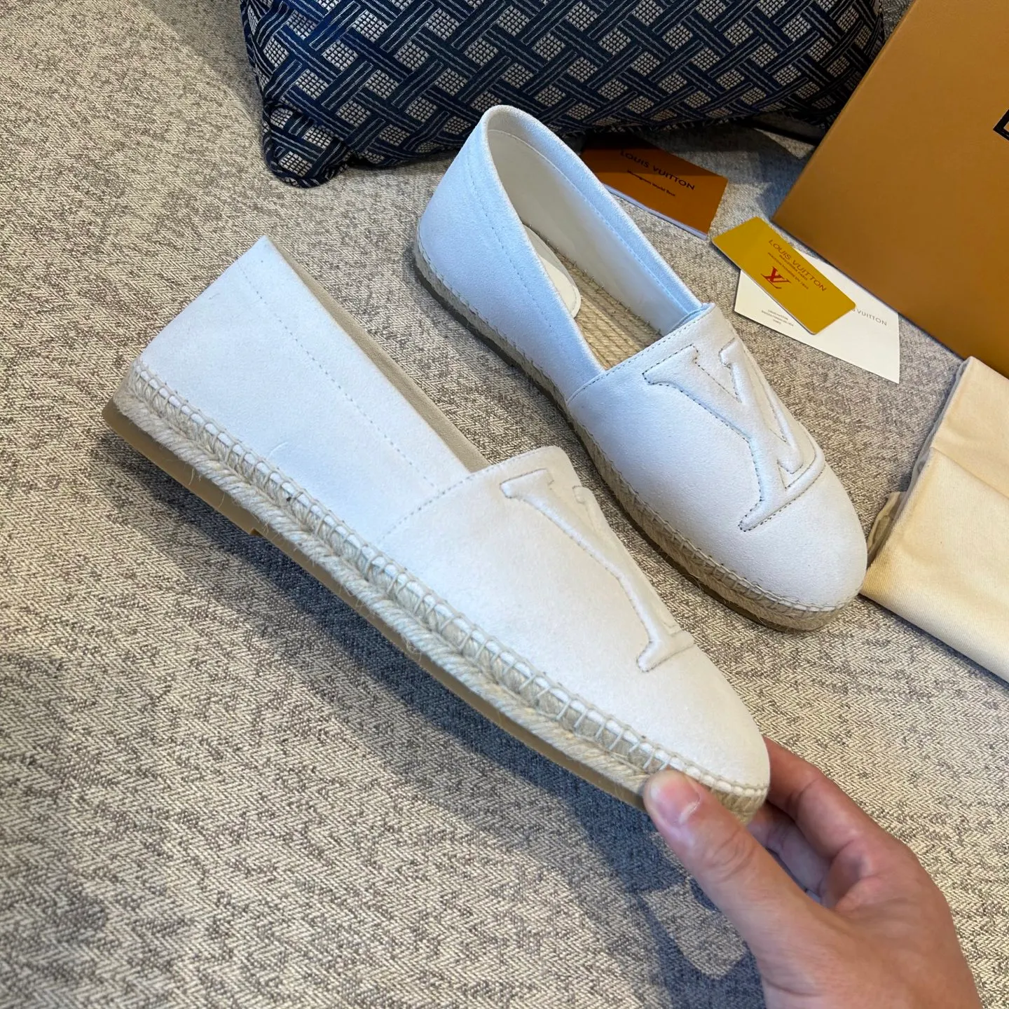 [L Family] Top P: 720💰-Size: 39-44 (customized at 38.45.46) L Family Freesstyle Men's Fisherman Shoes. 2026 Overseas🎆🎆[Spring and Summer New Style: Lv Fisherman Shoes] Material: calf suede, cowhide𥚃, rubber injection process, hemp rope with rubber outsole.